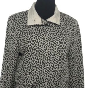 ECCOCI Leopard Cheetah print jacket size 8